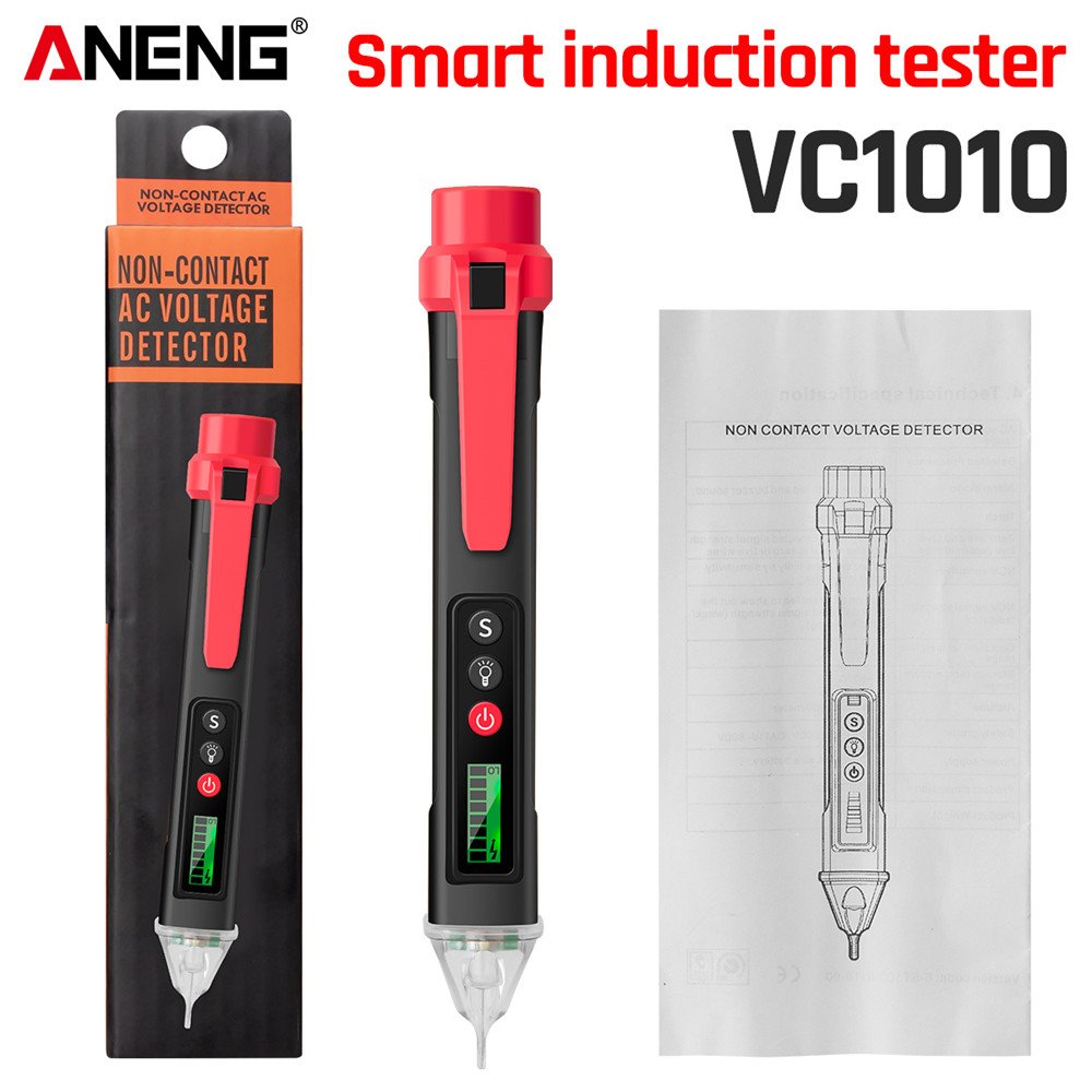 ANENG VC1010 Smart Non-Contact Tester Pen Meter Digital AC/DC Voltage Detectors 12-1000V Current Electric Sensor Test Pencil
