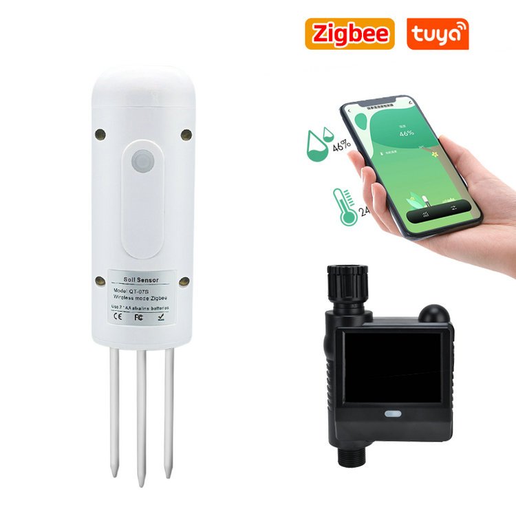 Newest QT-07s Greenhouse Tuya Zigbee Soil Tester Moisture Meter Temperature Humidity Detector