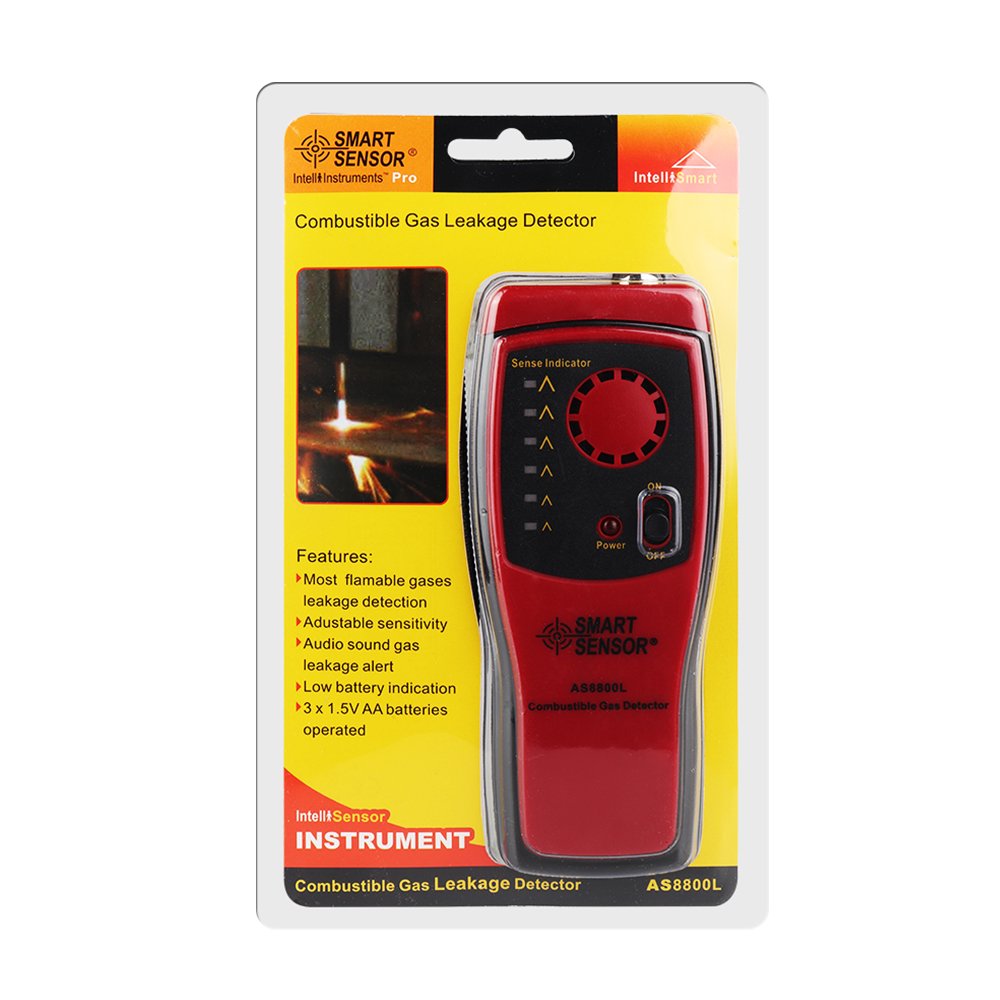 professional Combustible Gas Analyzer Meter natural gas leak detector tester personal alarm device