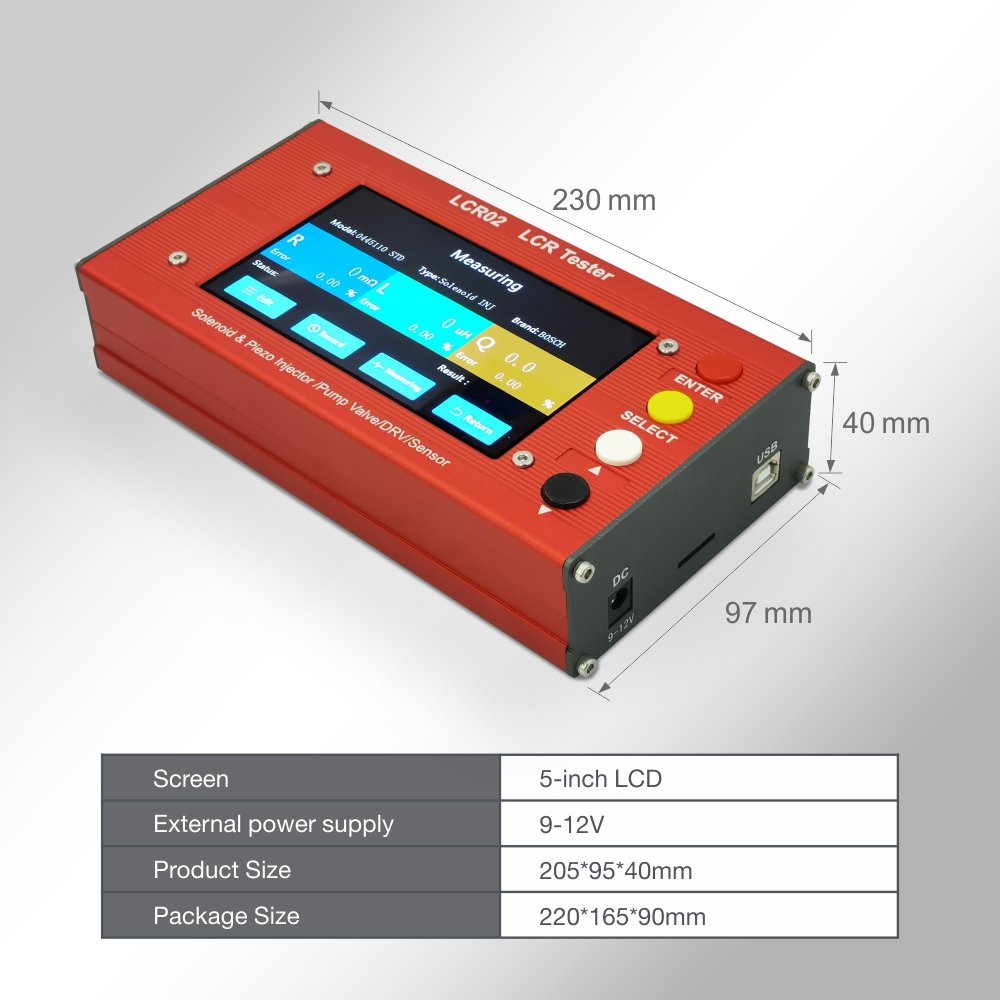 HIGH quality LCR02 Resistance, Inductance and Capacitance Tester small LCR tester