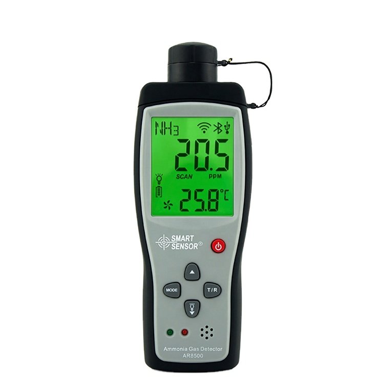 NH3 Gas Analyzers Handheld Ammonia Gas Detector Meter Tester Monitor Range 0-100PPM Sound Light Alarm