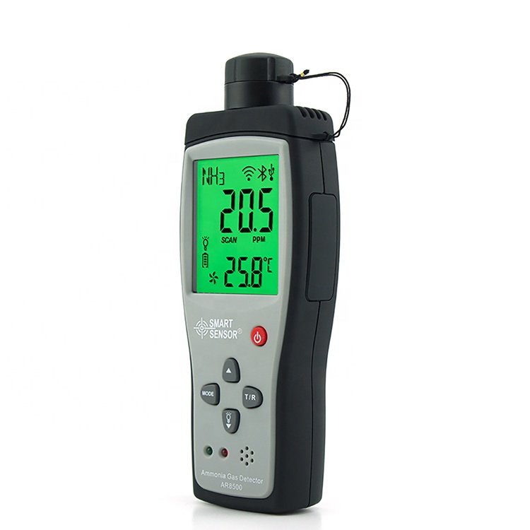 NH3 Gas Analyzers Handheld Ammonia Gas Detector Meter Tester Monitor Range 0-100PPM Sound Light Alarm