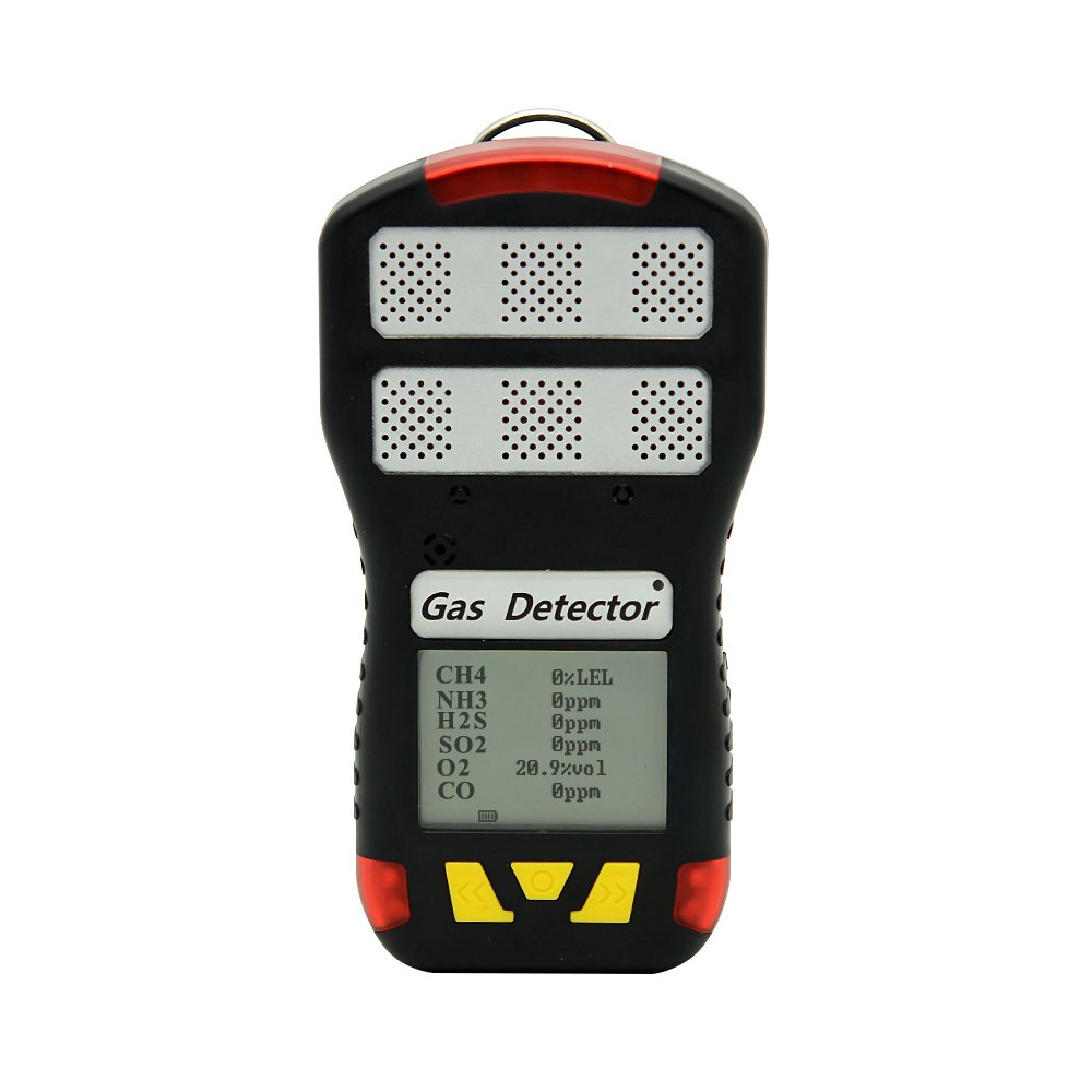 Hot sales 6 in 1 portable gas detector O2 CO H2S SO2 NO2 NH3 multi gas analyzer UK sensor