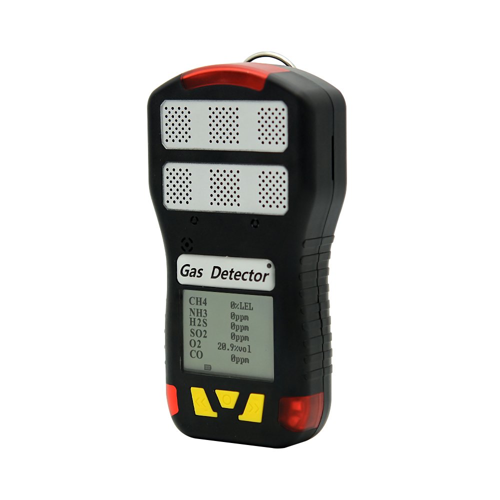 Hot sales 6 in 1 portable gas detector O2 CO H2S SO2 NO2 NH3 multi gas analyzer UK sensor