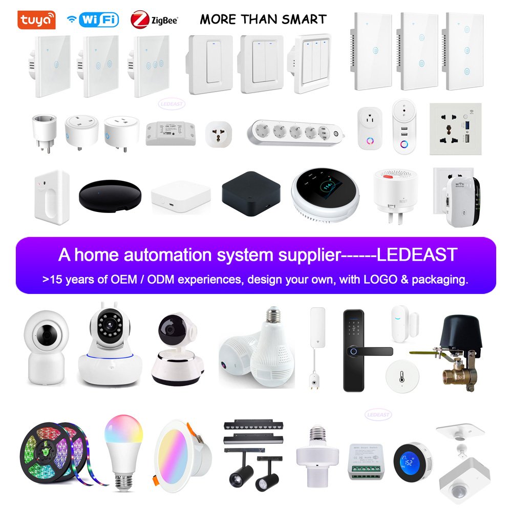 LEDEAST PA-210W Tuya Smart Home Security Natural Gas Detector Alarm system