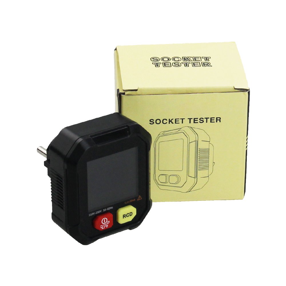 Multifunctional Phase Detector Temperature and Humidity tester Electroscope Ground Socket Tester Temperature and humidity meter