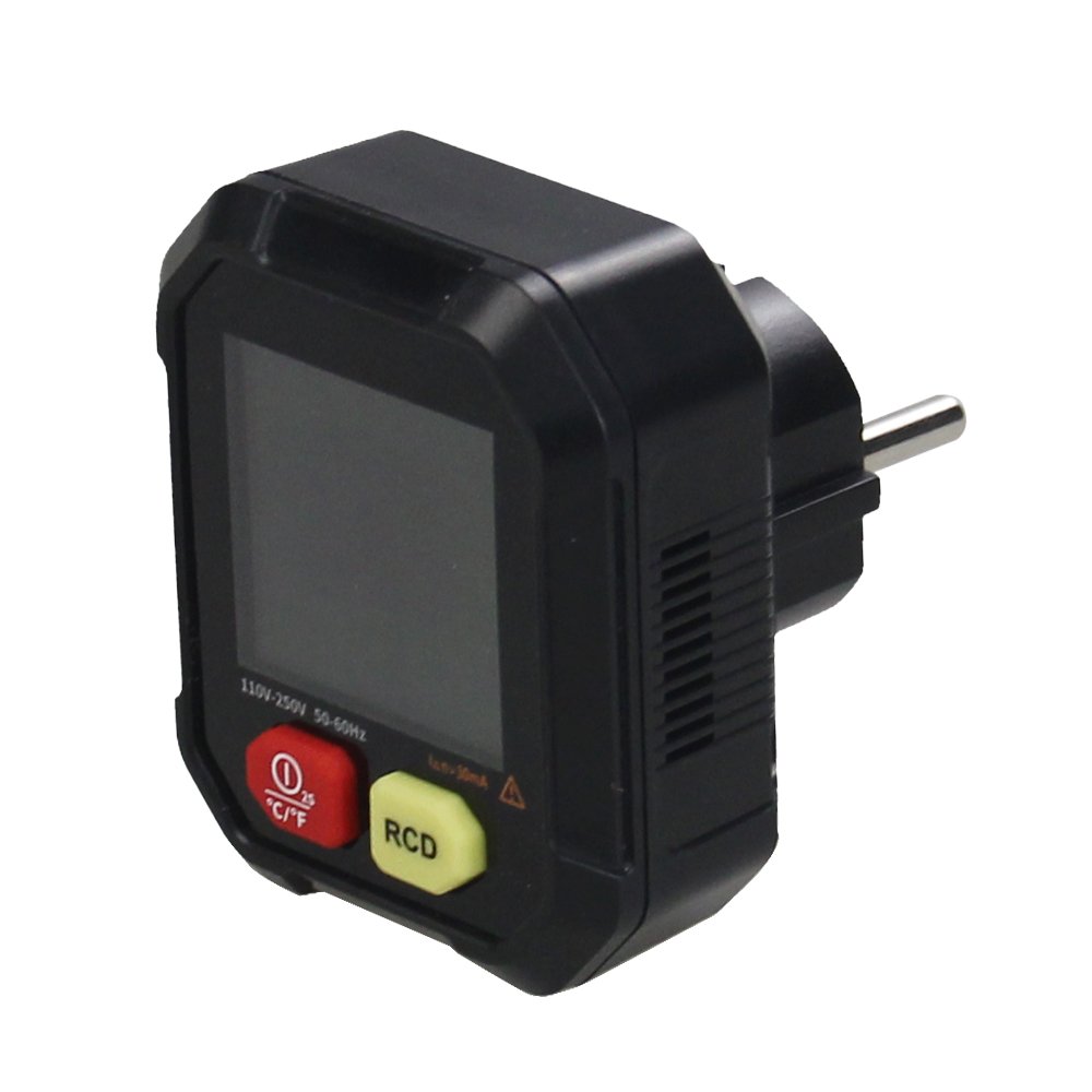 Multifunctional Phase Detector Temperature and Humidity tester Electroscope Ground Socket Tester Temperature and humidity meter