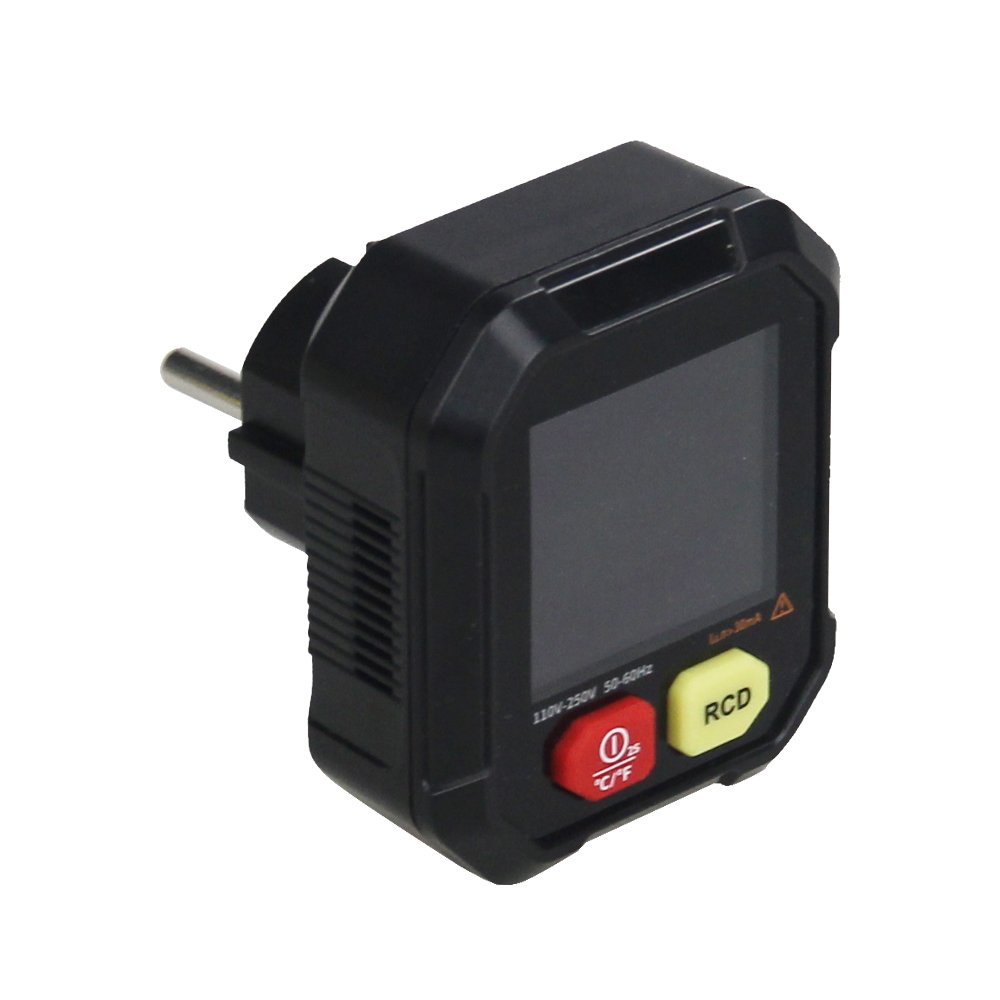 Multifunctional Phase Detector Temperature and Humidity tester Electroscope Ground Socket Tester Temperature and humidity meter