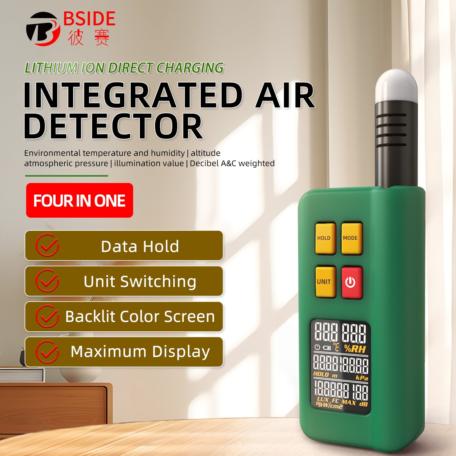 Combustible Gas Analyzer Leakage Location Tester Concentration Meter Intelligent Sensor Gas Leakage Detector