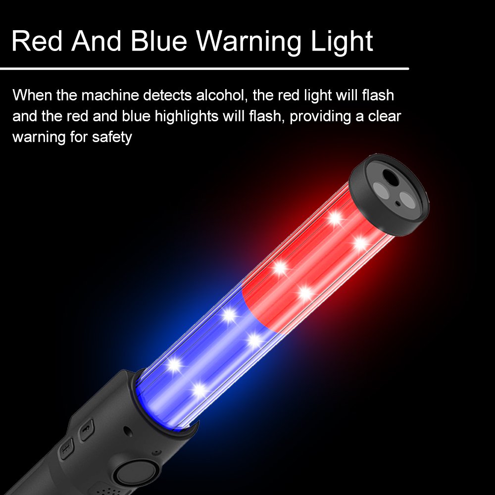 New Design Non-contact blowing Breath Analyzer Alarm Alcohol Tester Avoid drinking and driving with 3000mAh Battery