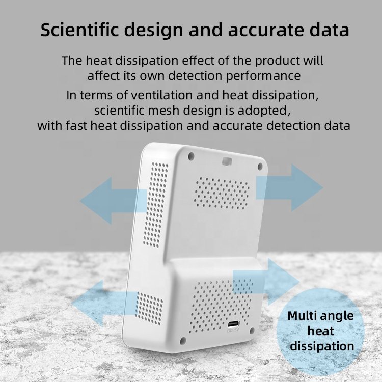 ggele Carbon Dioxide Analyzer Air Quality Monitor Gas Analyzer Air Detector Co2 Monitor Co2 Tester Monitor