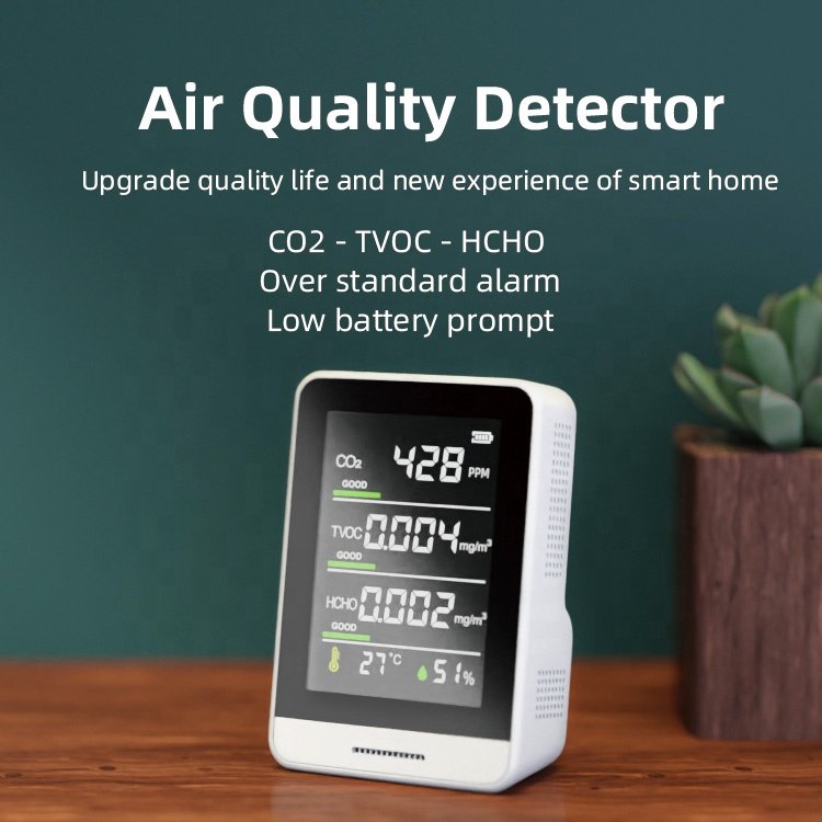 ggele Carbon Dioxide Analyzer Air Quality Monitor Gas Analyzer Air Detector Co2 Monitor Co2 Tester Monitor
