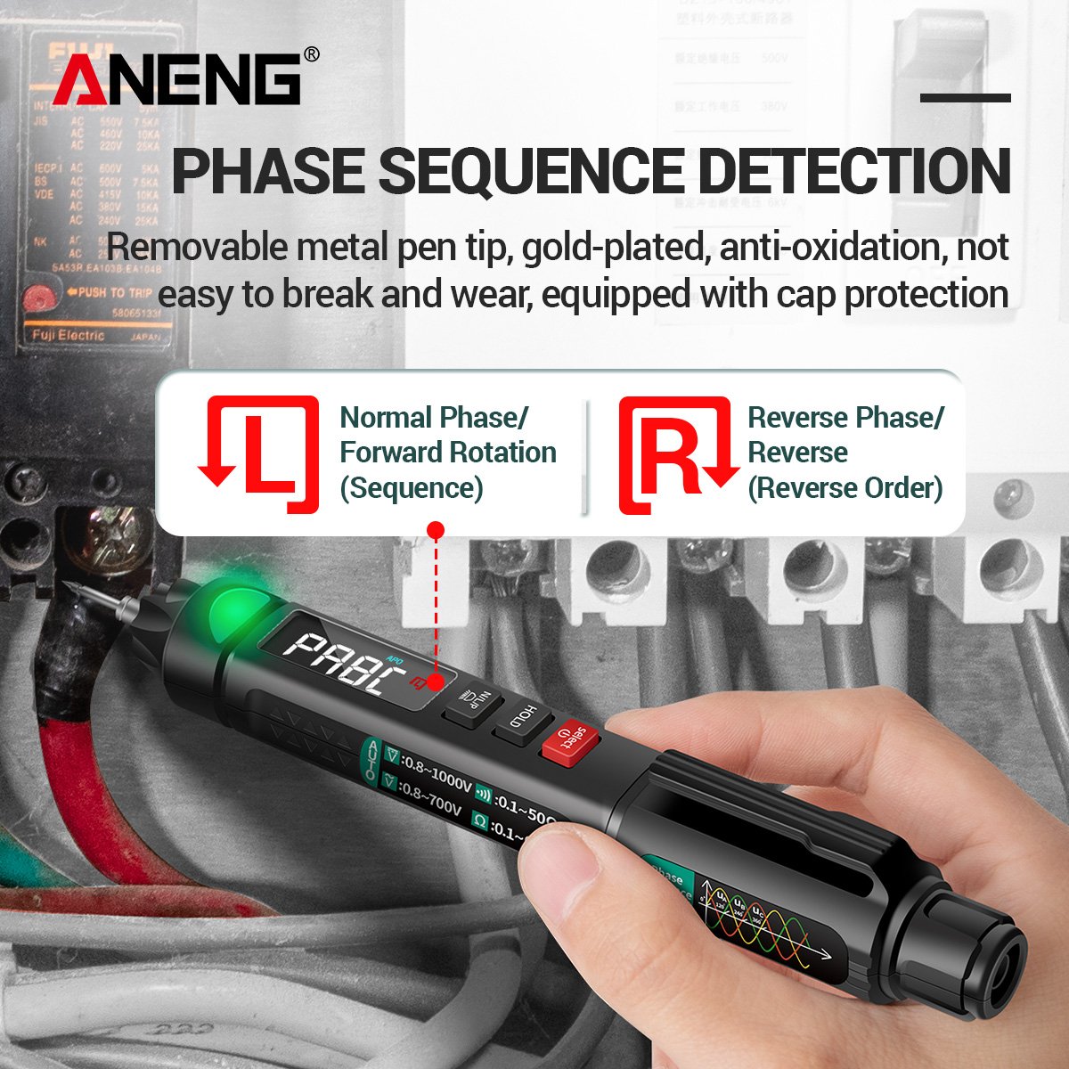 ANENG A3008 Digital Multimeter Auto Intelligent Sensor Pen Tester 6000 Counts NonContact Voltage Meter Multimetrer