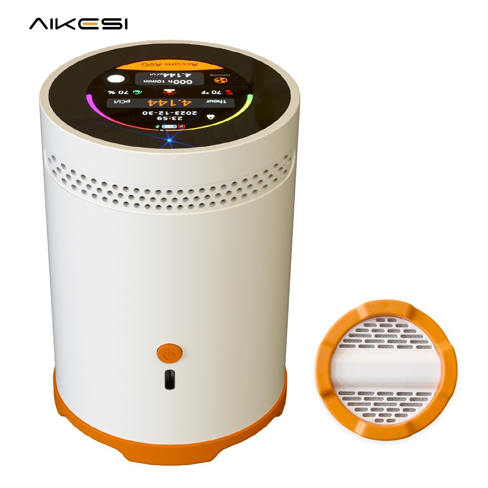 AIKESI RM-75 Home Radon Detector Battery Operated Bq/m3 Pci/l Radon Monitor Gas Detector For Home Radon Tester