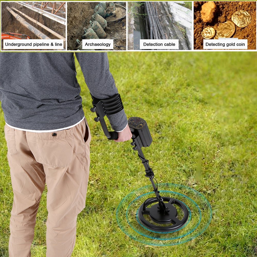 SMART SENSOR Rechargeable Professional Underground Metal Detector High Sensitivity Ground Nugget Detector Gold Digger Hunter