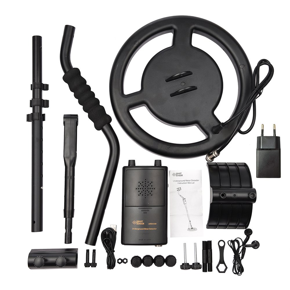 SMART SENSOR Rechargeable Professional Underground Metal Detector High Sensitivity Ground Nugget Detector Gold Digger Hunter