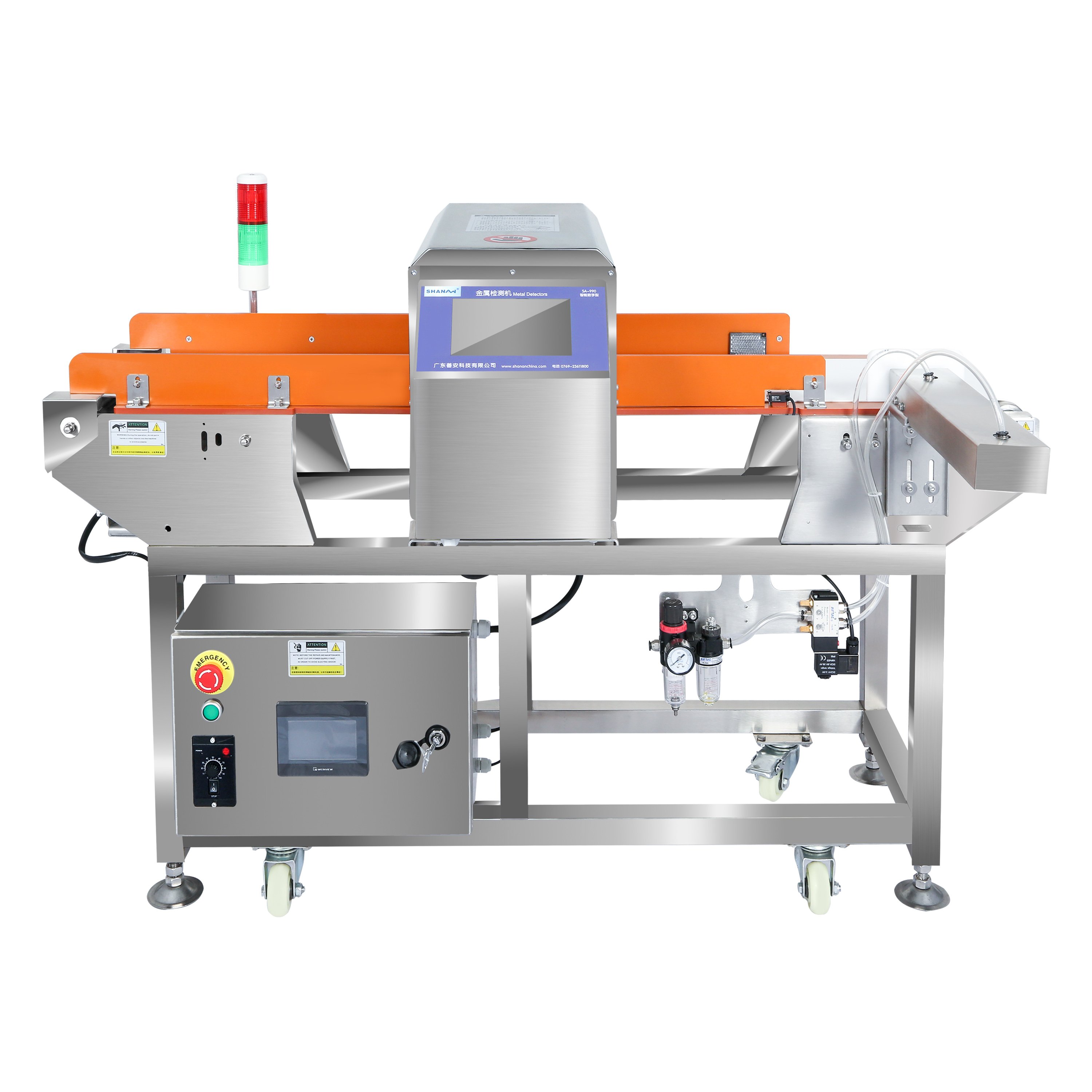 High Accuracy Digital Conveyor Detector Machine for Steel Foreign Object Inspection in Food & Glass Factories for Food Industry