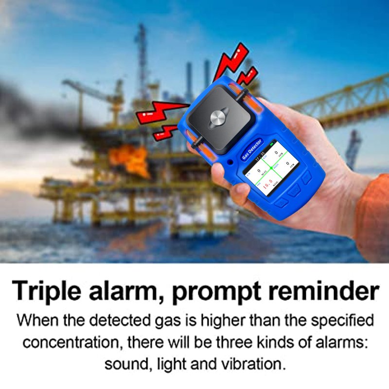 Multi-gas detectors test equipment, facilities, and confined spaces,Portable 4 in 1 multi gas leak detector Ex gas detector