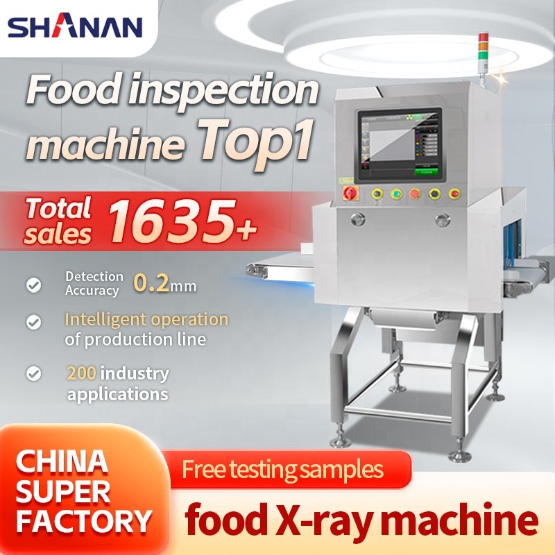 Automatic High Sensitivity X-Ray Inspection auto Industries Factory food safety metal and glass detector machine
