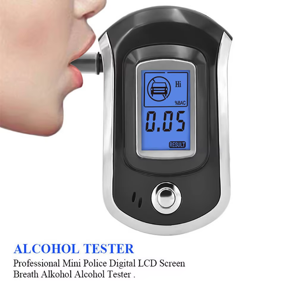 Best Selling Electronic Breathalyzer Alcoholimetro Home Breath Alcohol Drager Gas Detector Alkomat Mini Digital Alcohol Tester