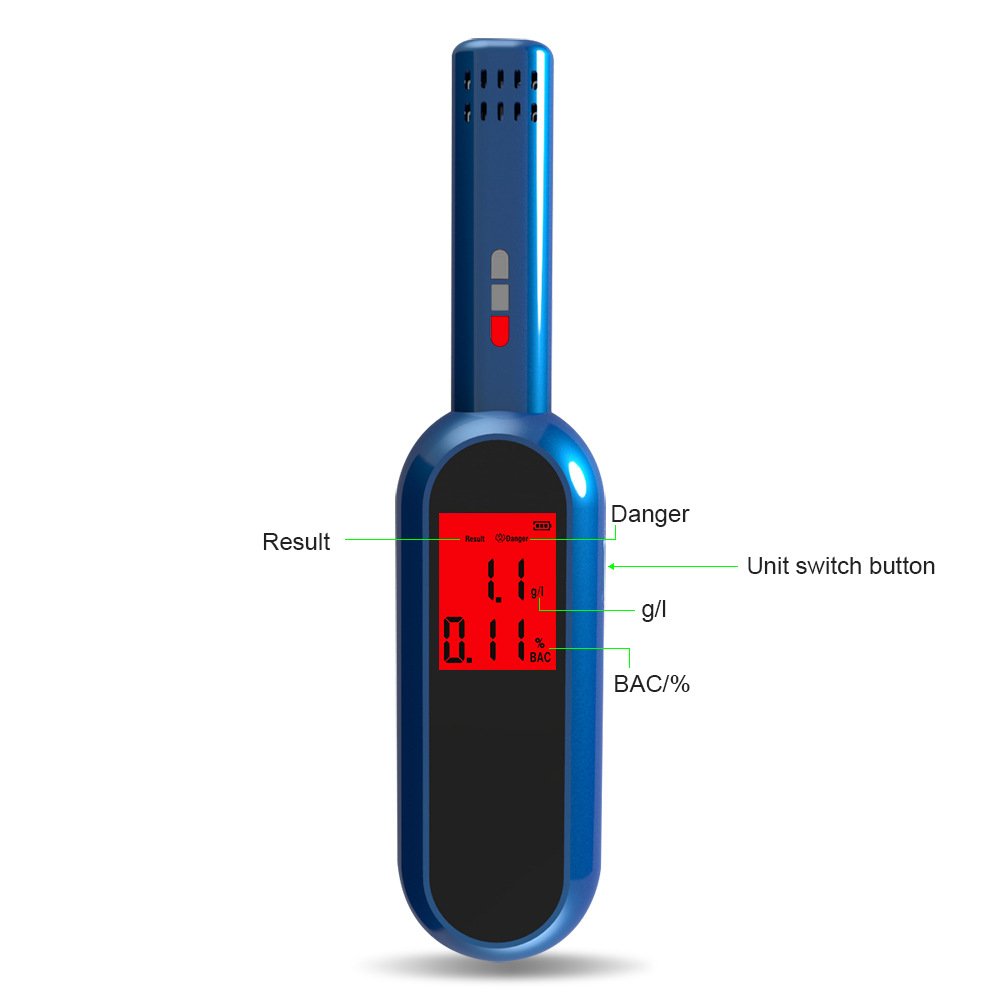 High Precision Air Blowing Alcohol Breath Tester Gas Analyzer Detector