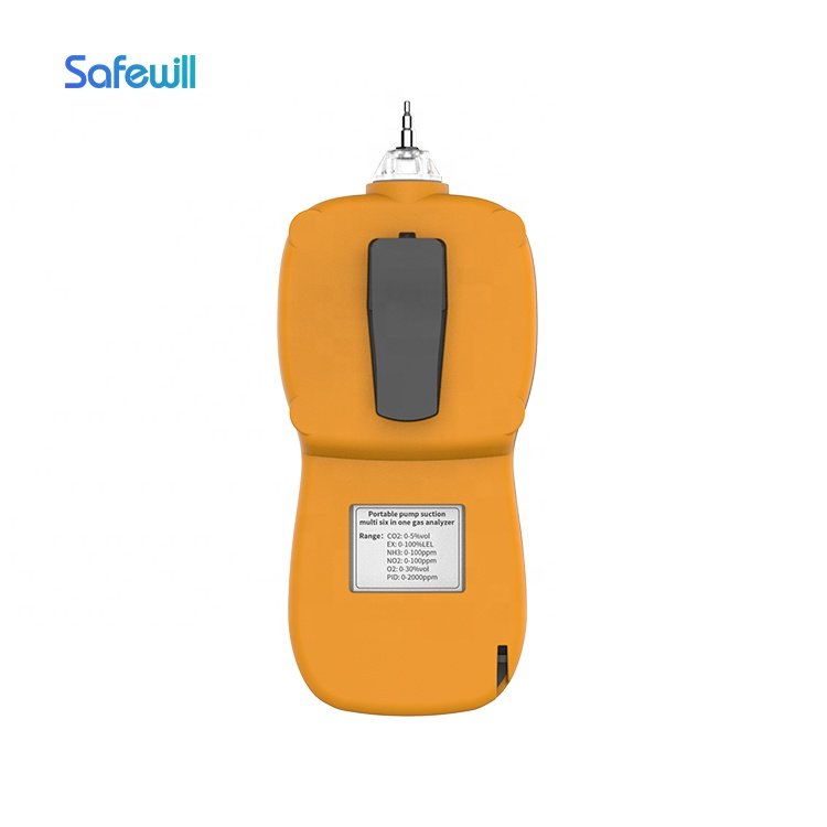 SafewilL Industrial Gas Leak Detector 6 Gas Detector Tester LCD Display Sound Light Shock Benzene Gas Detector