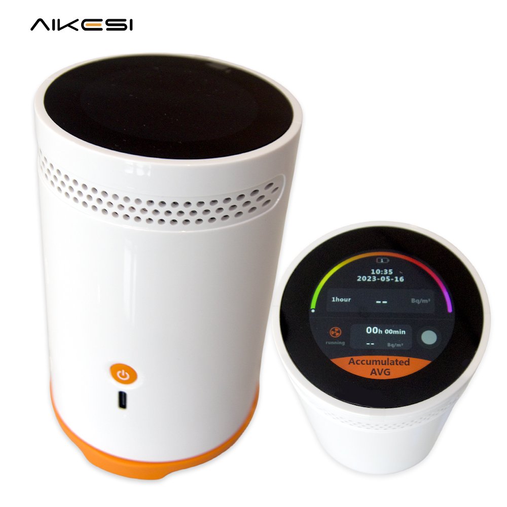 AIKESI RM-75 Radon Detector Indoor Battery Operated Air Quality Monitor Home Gas Detectors Smart Radon Monitor