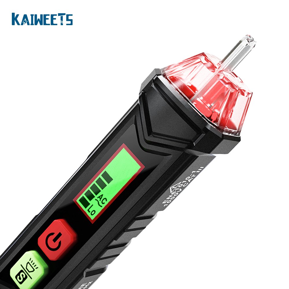 KAIWEETS HT100 Intelligent Electric Detector Tools Pen Type Voltage Tester Test Pencil 12 -1000V Range