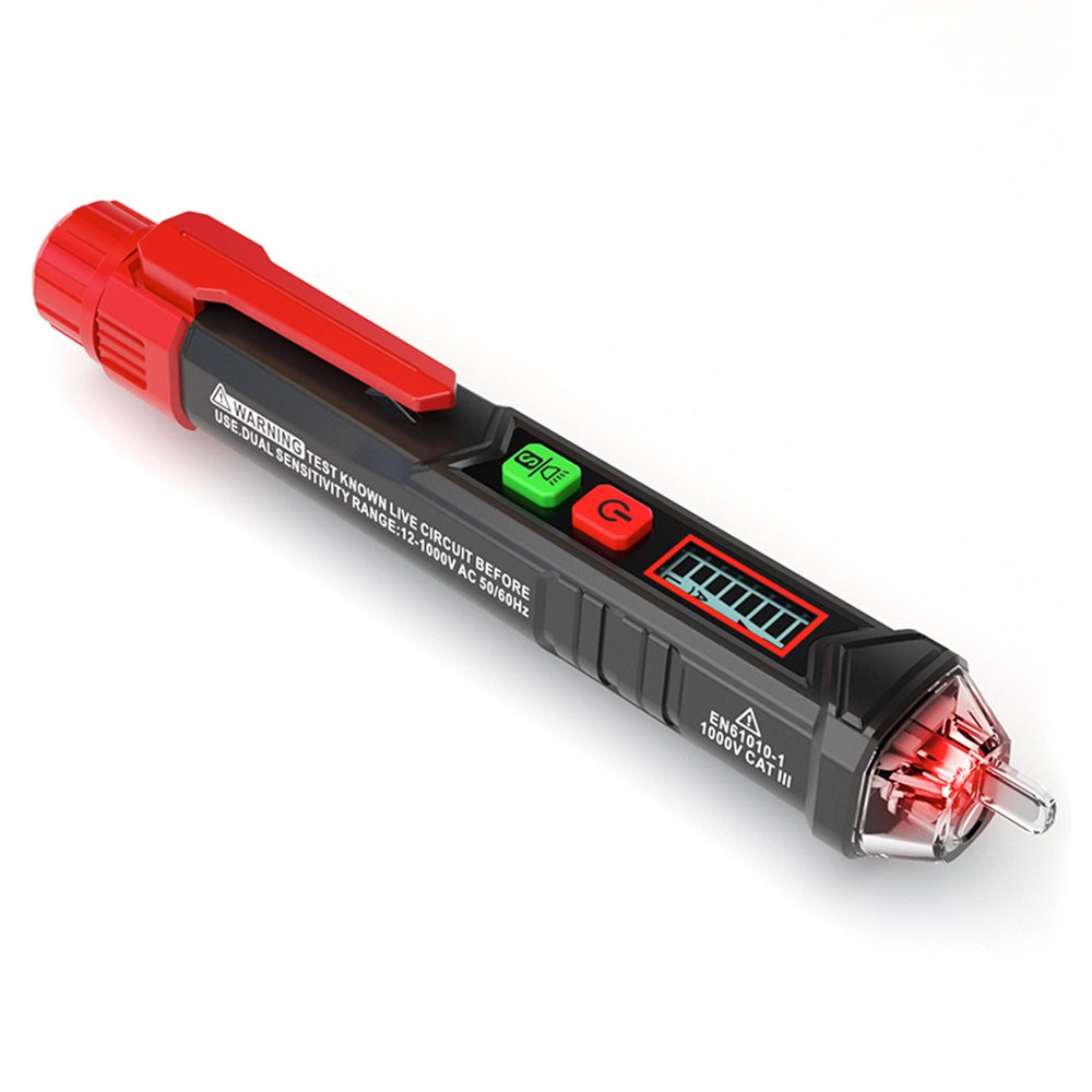 KAIWEETS HT100 Intelligent Electric Detector Tools Pen Type Voltage Tester Test Pencil 12 -1000V Range