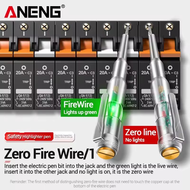 ANENG B11 Voltage Detector Test pen Inductive electric screwdriver Probe zero line detection sensor Household measuring pen