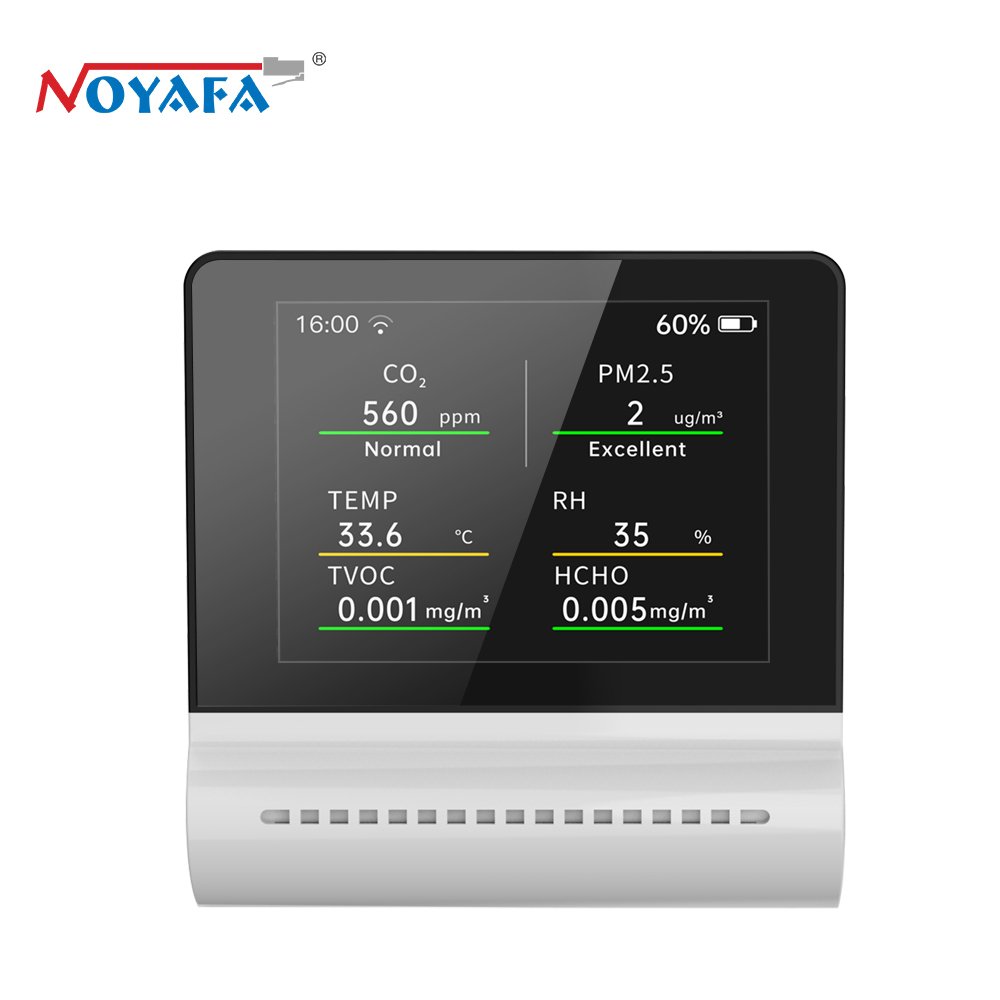 NOYAFA JMS16 5 in 1 Touch screen Indoor Accurate Air Detector Carbon Dioxid Detector Pm2.5 Meter HCHO and TVOC