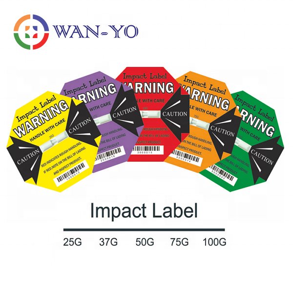 Impact Label 75G : Shock Vibration Detection Shipment Shock Tester Wan-Yo