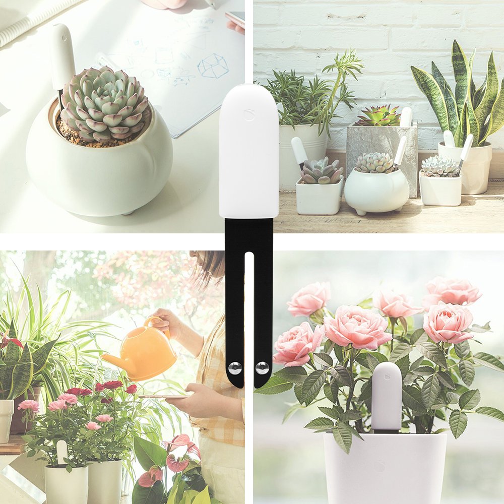 HHCC Flower Monitor Flora Garden Care Plant Grass Soil Water Fertility Smart Tester Sensor Flower Gardening Detector