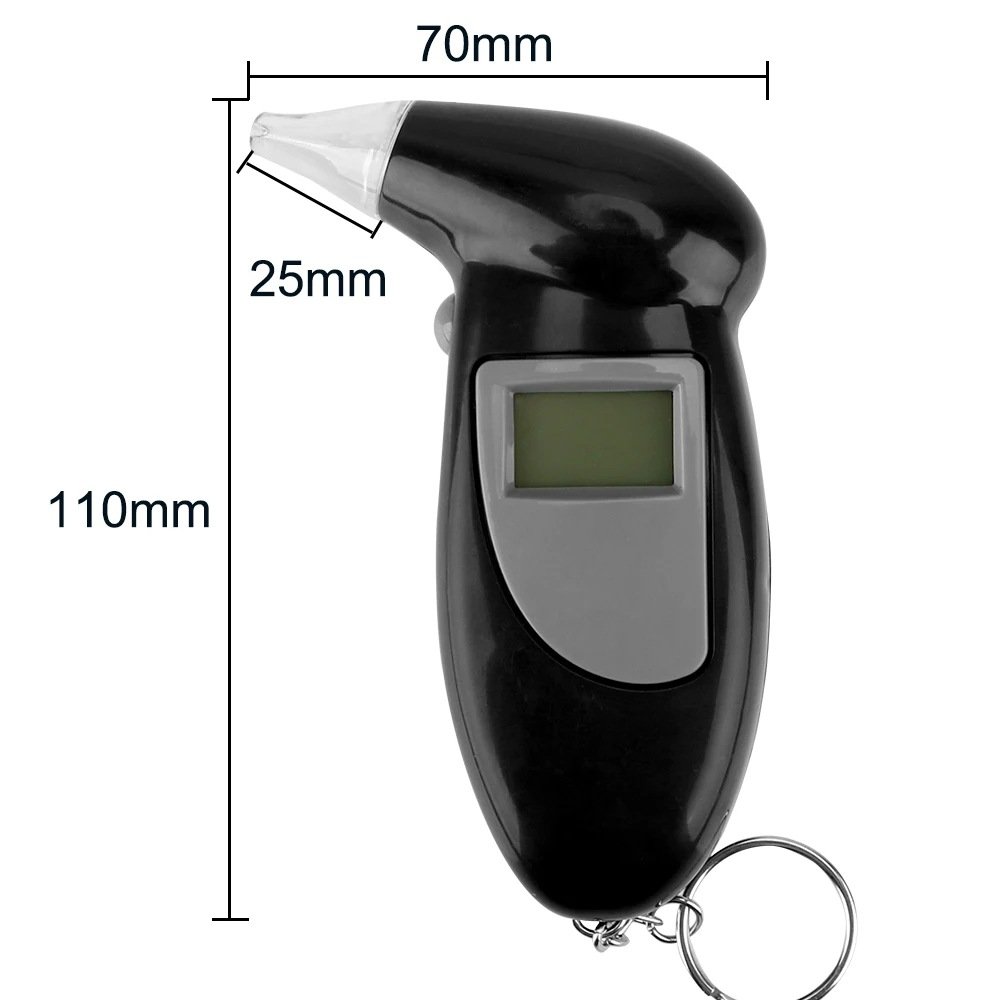 High Sensitivity Entrance Alcohol Sensor Blow Alcohol Test Mini Alkomat Portable Breathalyzer Digital Analyser Alcohol Tester