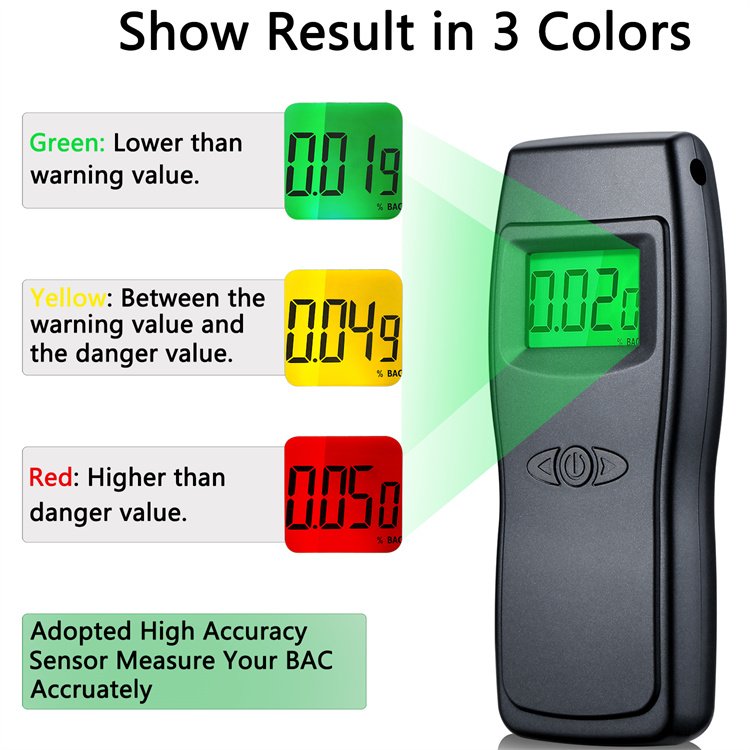Portable Digital LCD Alcohol Detector Breathalyzer Alcohol Analyzer Alcohol Breathalyzer