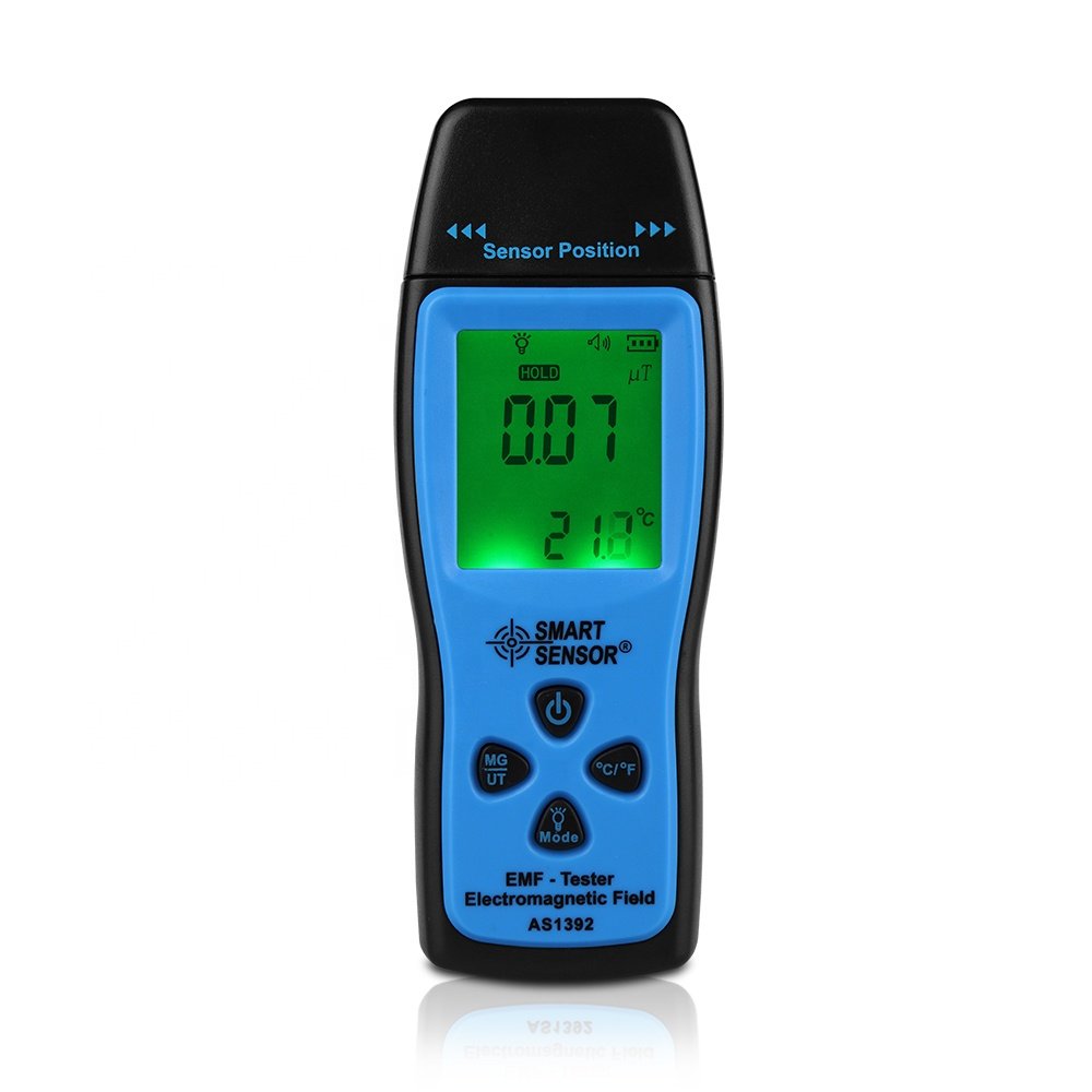 60pcs EMF Meter Tester the detection of the electric field, magnetic field, portable electromagnetic radiation detector