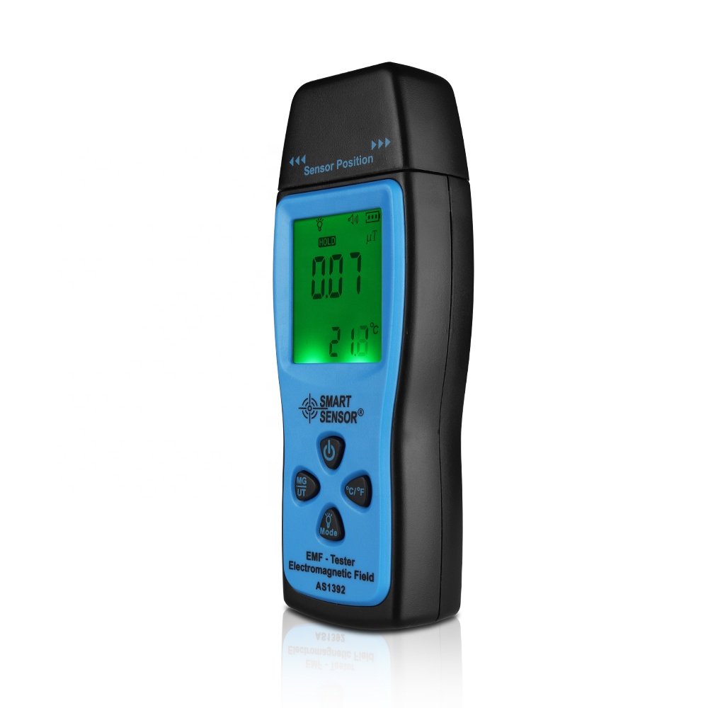 60pcs EMF Meter Tester the detection of the electric field, magnetic field, portable electromagnetic radiation detector