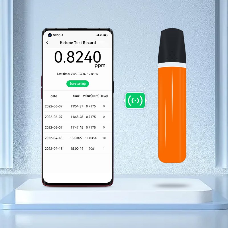 Private-Newest Design wireless for Fat Burning Weight Loss, Ketogenic, connect with mobile, APP Ketone Breath Meter Tester, KT
