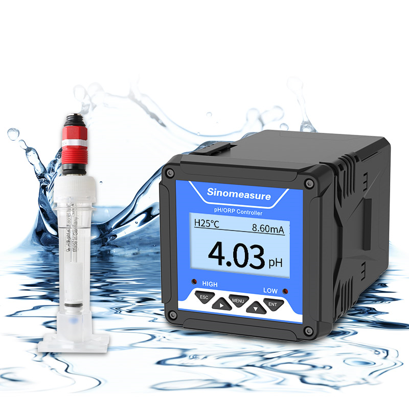 Online PH Meter Detector Controller Industrial Water Quality Test ORP Electrode Sensor