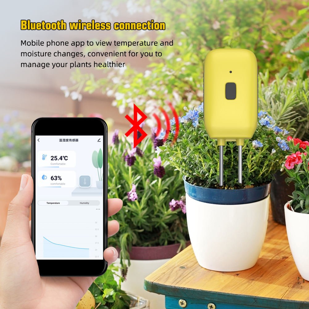 Soil Meter Smart Tuya Bluetooth Detector Tester Temperature Humidity Measuring Instrument Soil Moisture Meter
