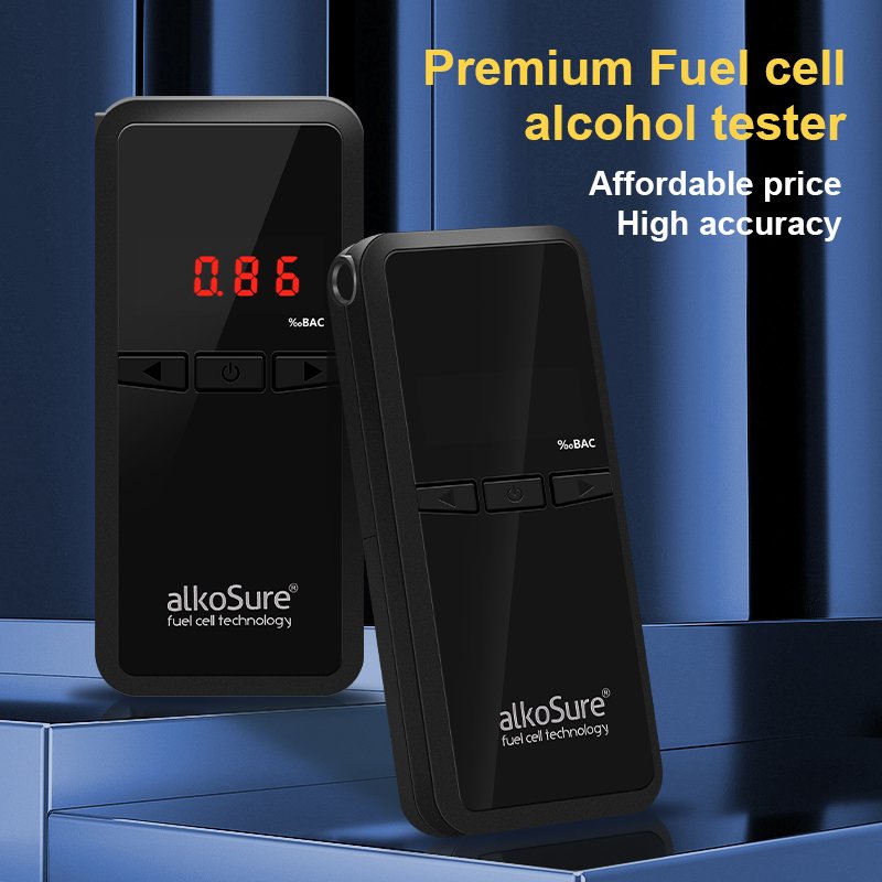 Hot sale low cost portable highest accuracy Fuel cell LED display alcohol tester