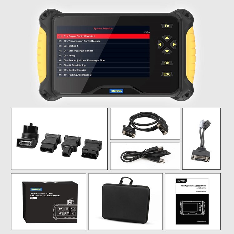 Full System AUTOOL CS606 Car Diagnostic Machine Obd2 Scanner For All Made Vehicles Scan Tool Diagnosis Car Auto Professtionnel