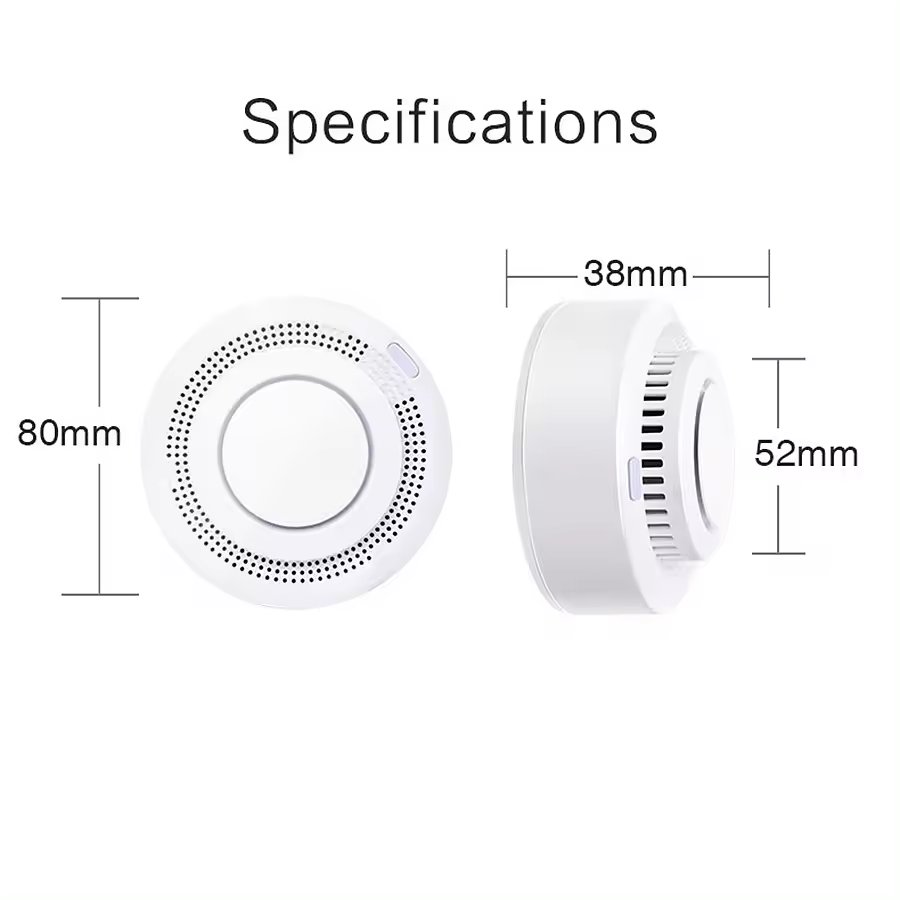 Best-Selling Wholesale Tuya Smart Life Wireless Wifi Smoke Leak Detector Fire Alarm Smart Smoke Detector Sensor for Home Bedroom