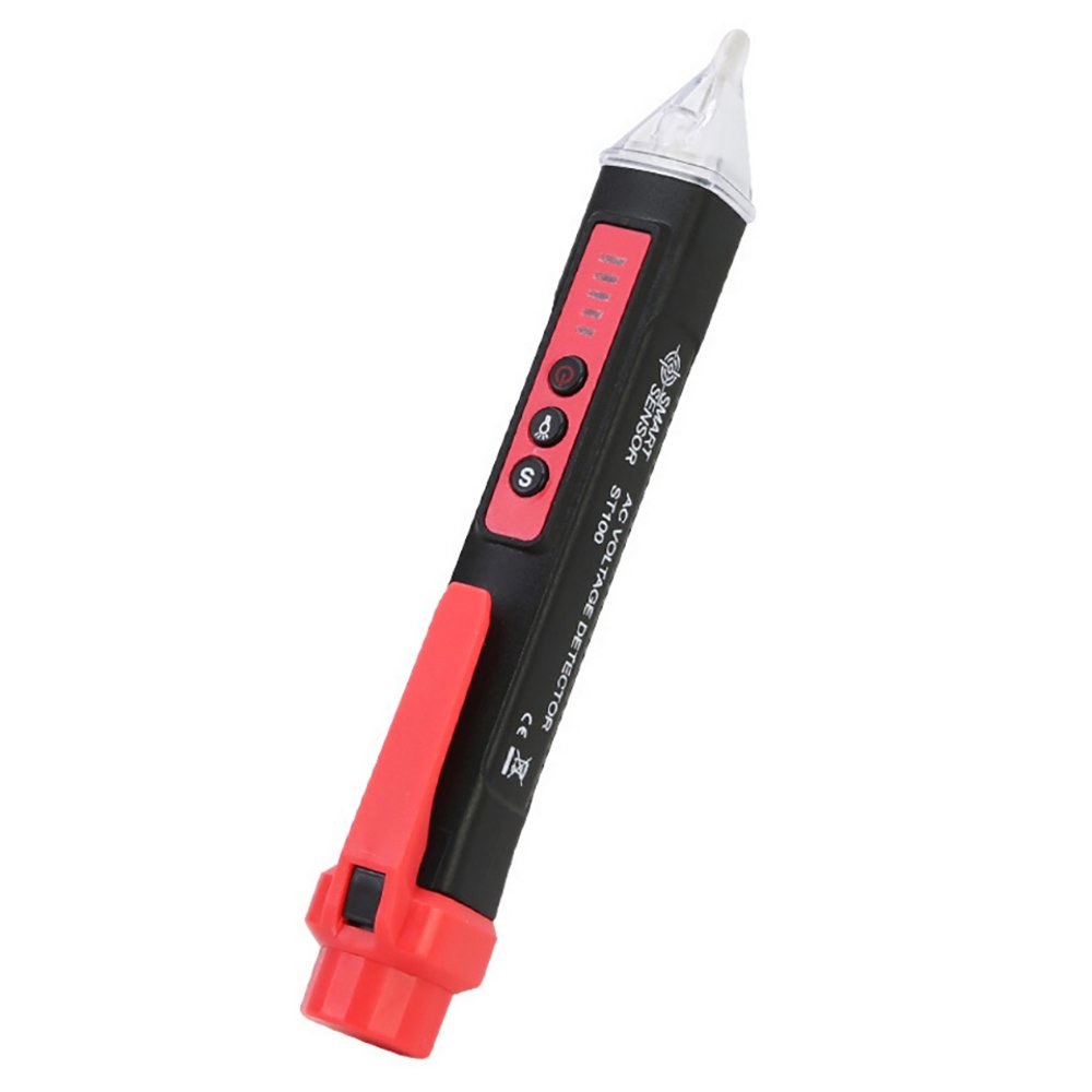Electric indicator 12-1000V Socket AC Power Outlet Voltage Non-contact Detector Sensor Tester Pen LED light Alarm