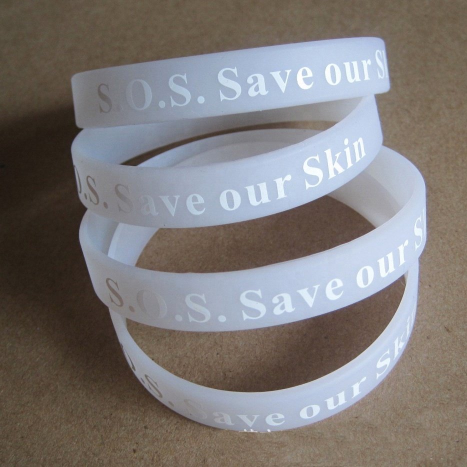 Custom LOGO sun light monitor wristband color changing uv tester bracelet sensor wristband