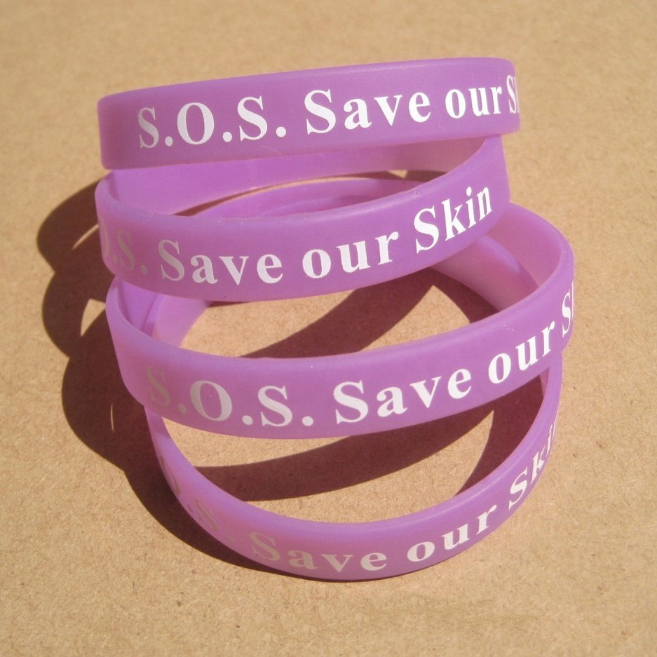 Custom LOGO sun light monitor wristband color changing uv tester bracelet sensor wristband