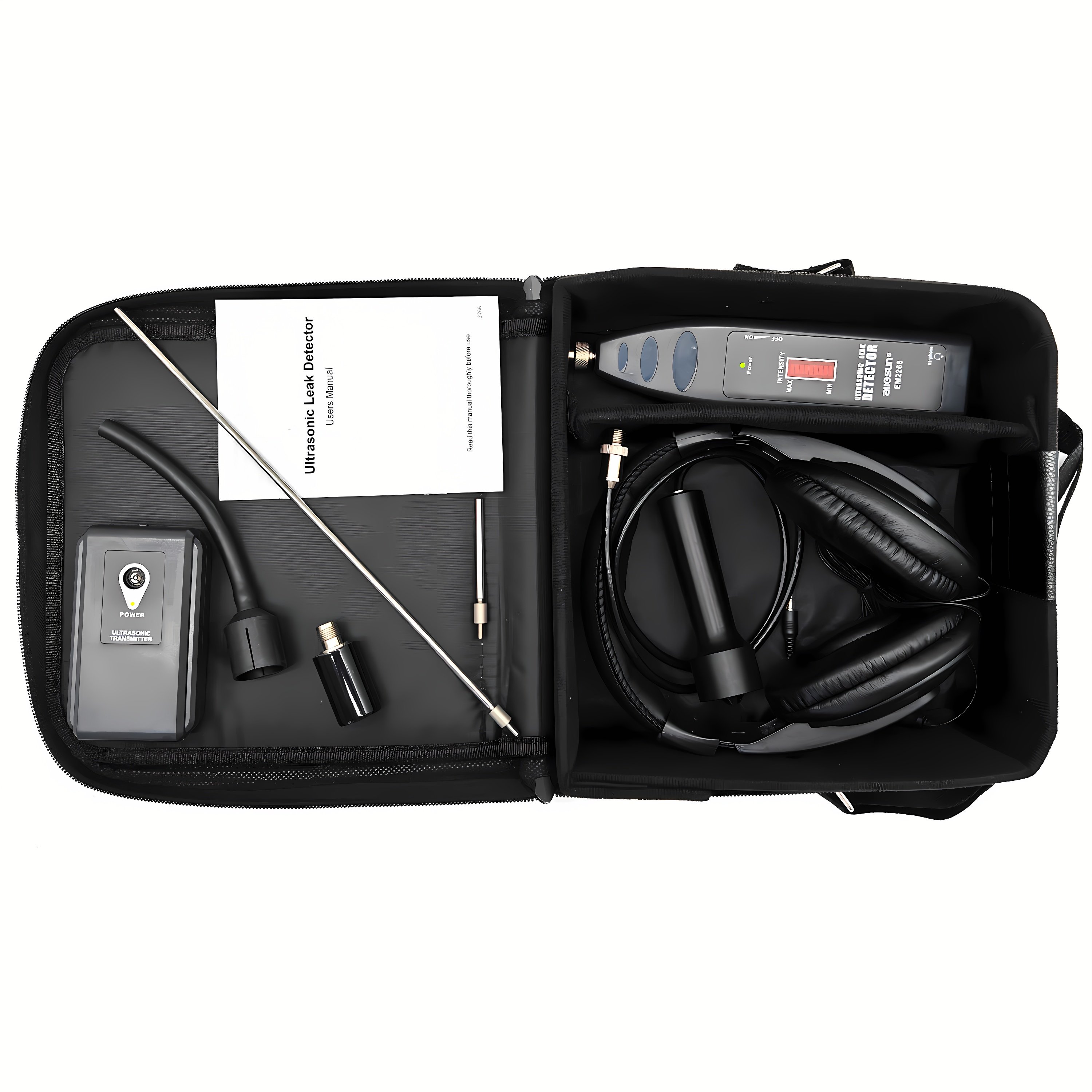 Ultrasonic Leak Detector and TransmitterGas LeakLiquid Leak Detection KitLED IndicationUltrasonic Leak DetectorEM2688