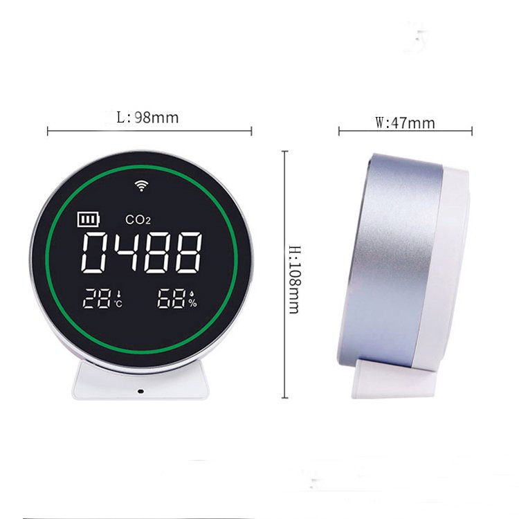 Professional Gas Analyzer CO2 Meter Monitor Air Detector Carbon Dioxide Detector NDIR CO2 Tester with Real -time Display
