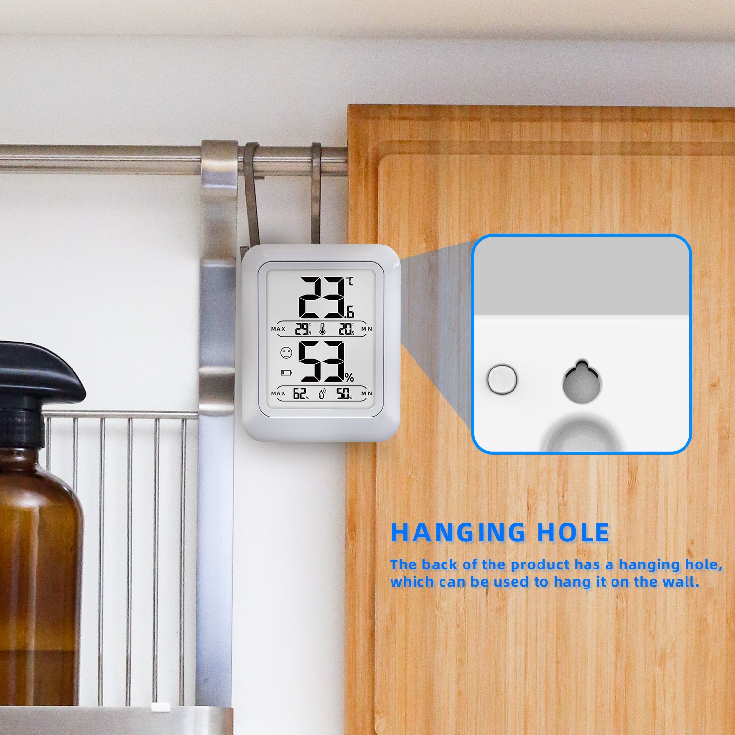 PT19DE More humanized home post it temperature and humidity monitor meter detector tester sensor