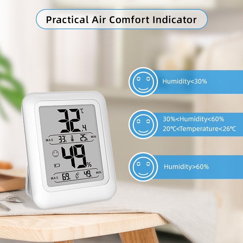 PT19DE More humanized home post it temperature and humidity monitor meter detector tester sensor